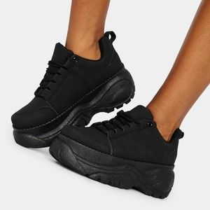 Dolls kill Soar High platform sneakers black size 7